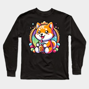 Bubbletea And Fox Long Sleeve T-Shirt